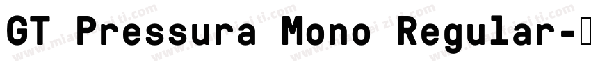 GT Pressura Mono Regular字体转换